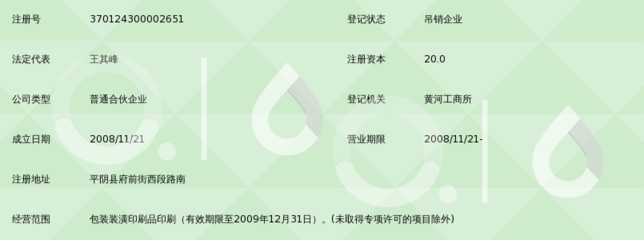 平阴齐美包装印刷厂(普通合伙企业)